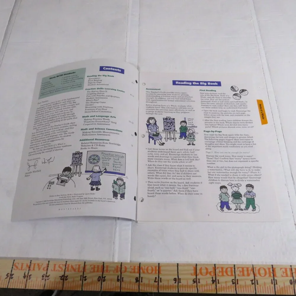 Parts of a Whole BIG BOOK (almost 2 feet tall) with teacher pages CLASSROOM